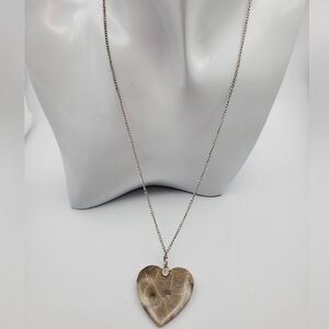 Snakeskin‎ jade heart necklace 💓  N1537